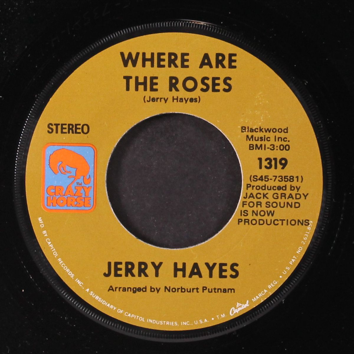 holly / where are the roses by JERRY HAYES