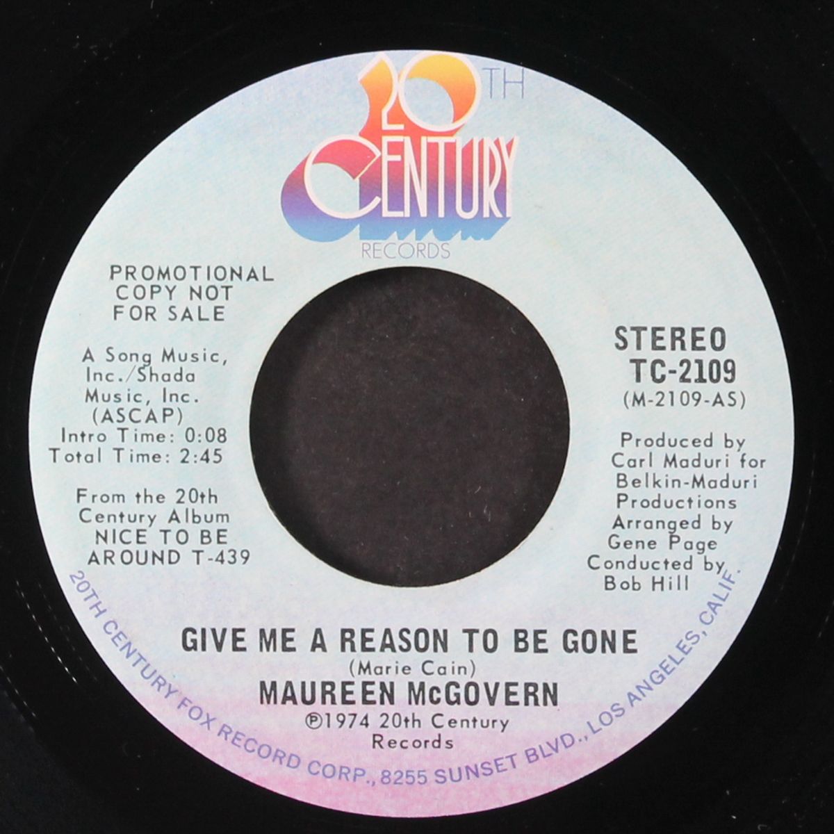 give me a reason to be gone / mono by MAUREEN MCGOVERN