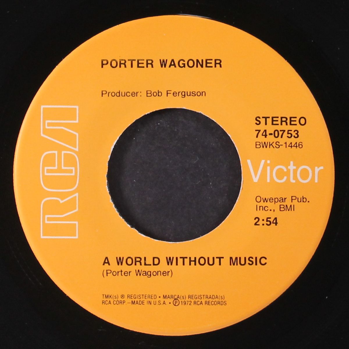 denise mayree / a world without music by PORTER WAGONER