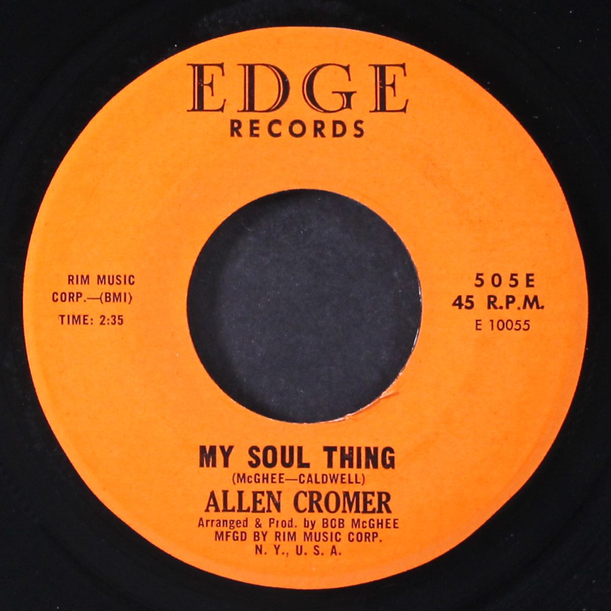 my soul thing / you you you by ALLEN CROMER
