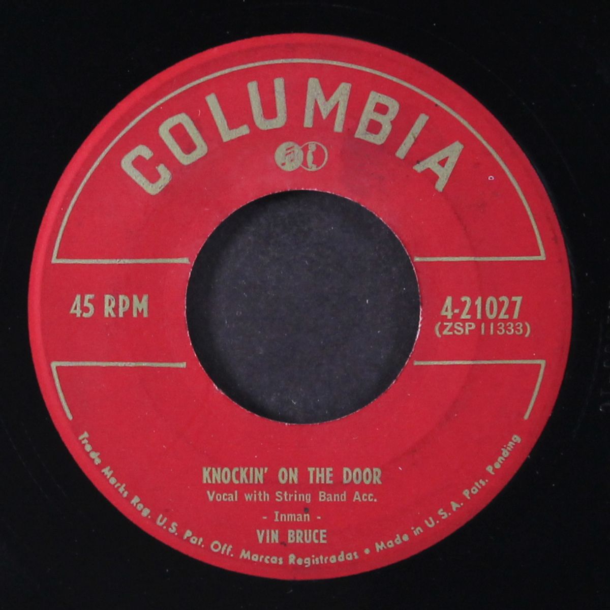 knockin' on the door / are you forgetting by VIN BRUCE