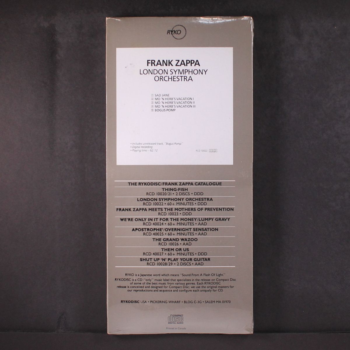 the london symphony orchestra by FRANK ZAPPA