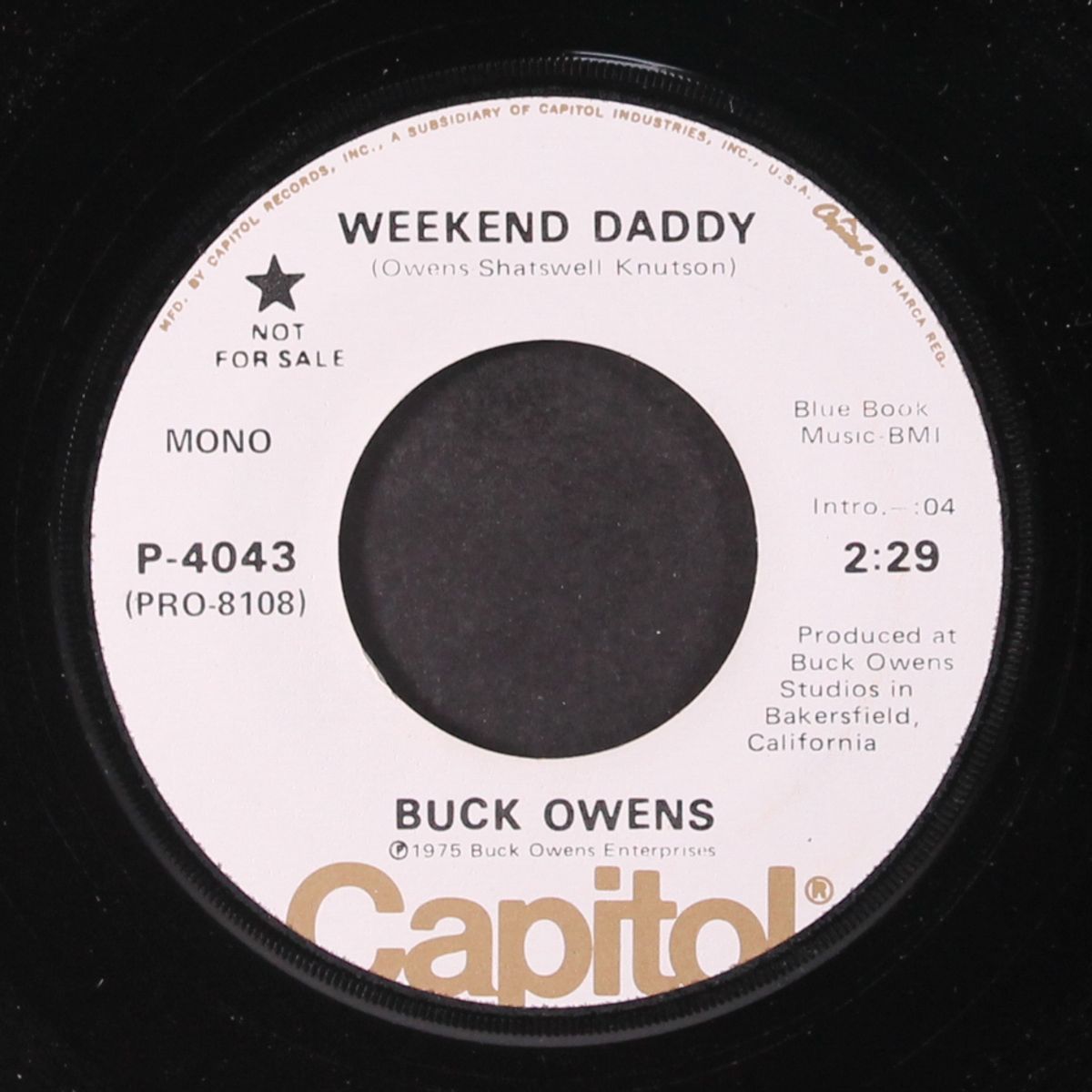 weekend daddy / mono by BUCK OWENS