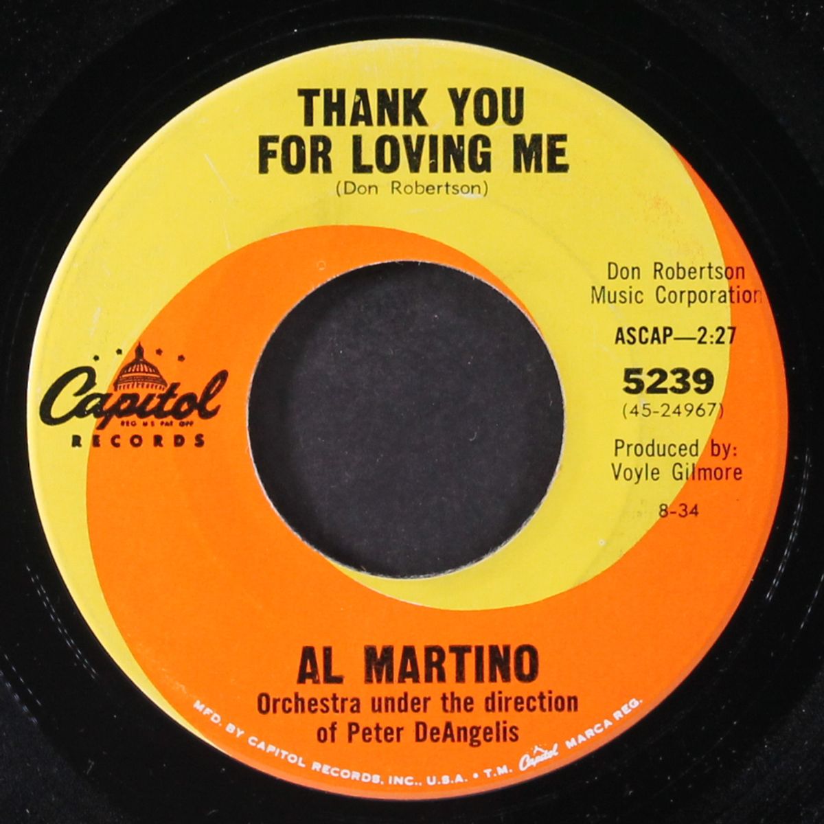 always together / thank you for loving me by AL MARTINO