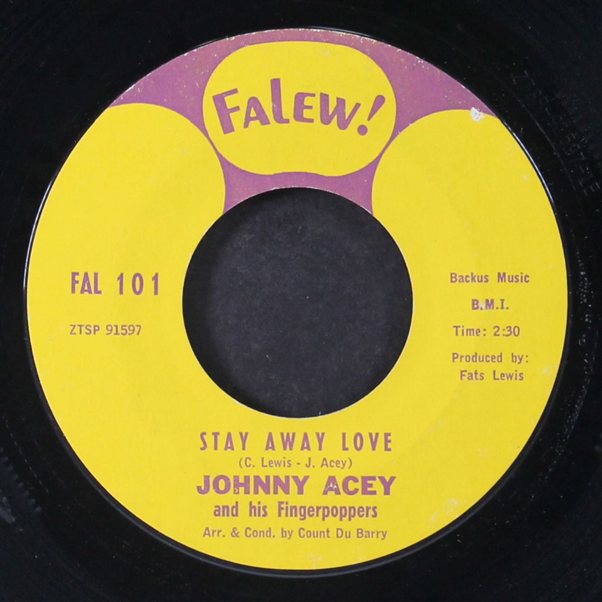you walked out / stay away love by JOHNNY ACEY