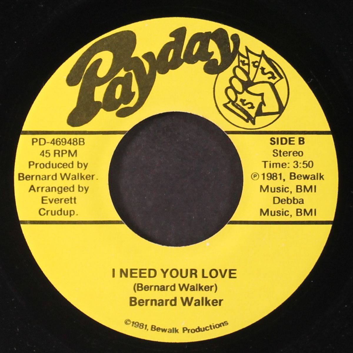 i must be falling in love / i need your love by BERNARD WALKER
