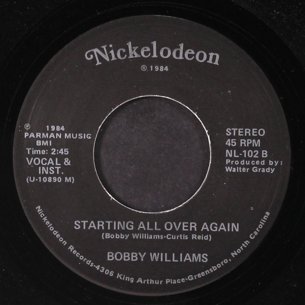 starting all over again / instrumental by BOBBY WILLIAMS