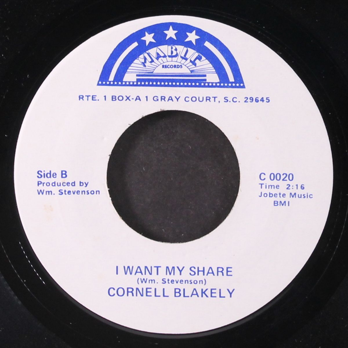 i want my share / i've got that feeling by CORNELL BLAKELY