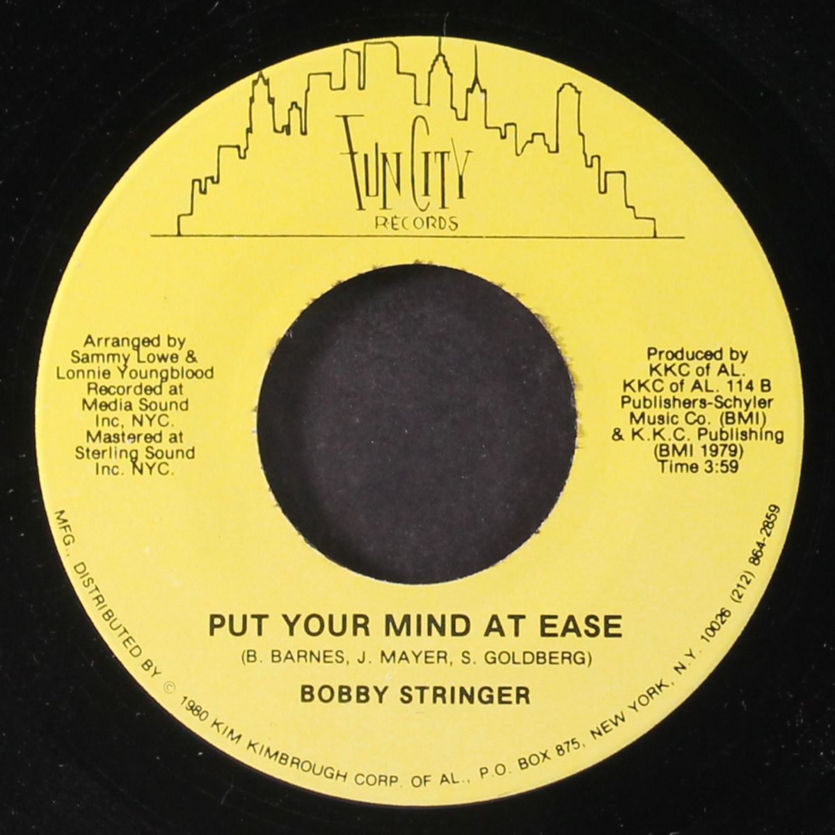 funky broadway / put you mind at ease by BOBBY STRINGER