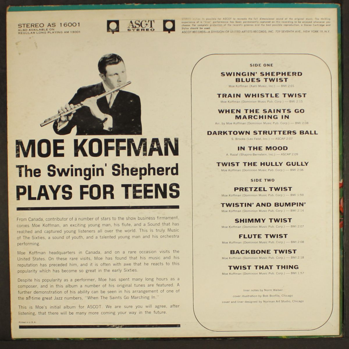 the swingin shepherd plays for teens by MOE KOFFMAN