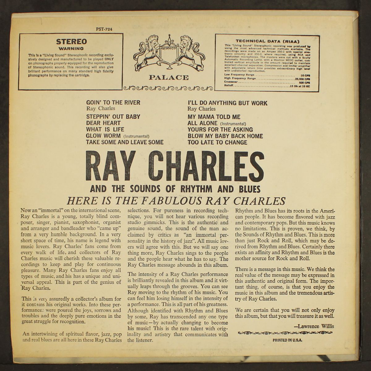and the sounds of rhythm and blues by RAY CHARLES, ETC