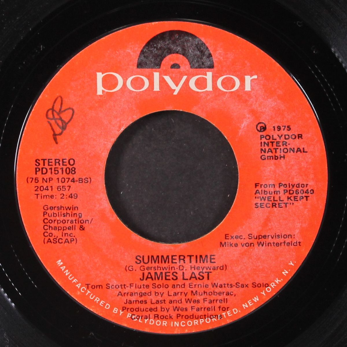 love for sale / summertime by JAMES LAST
