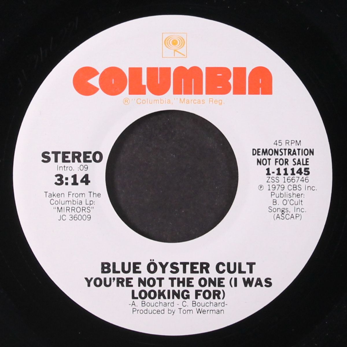 you're not the one / same by BLUE OYSTER CULT