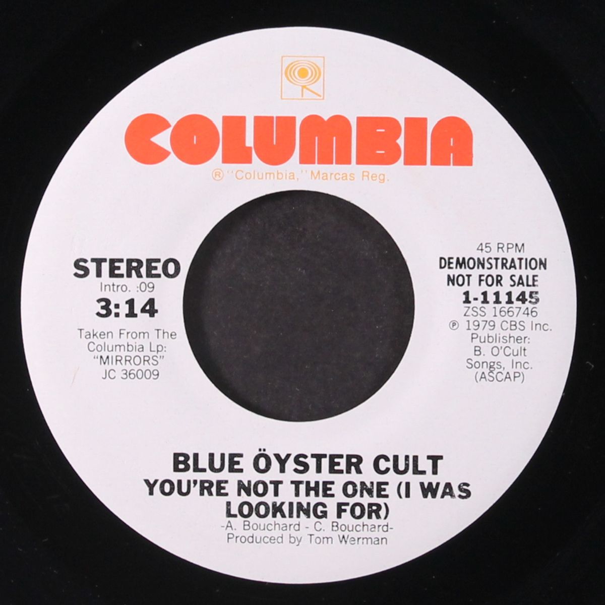 you're not the one / same by BLUE OYSTER CULT