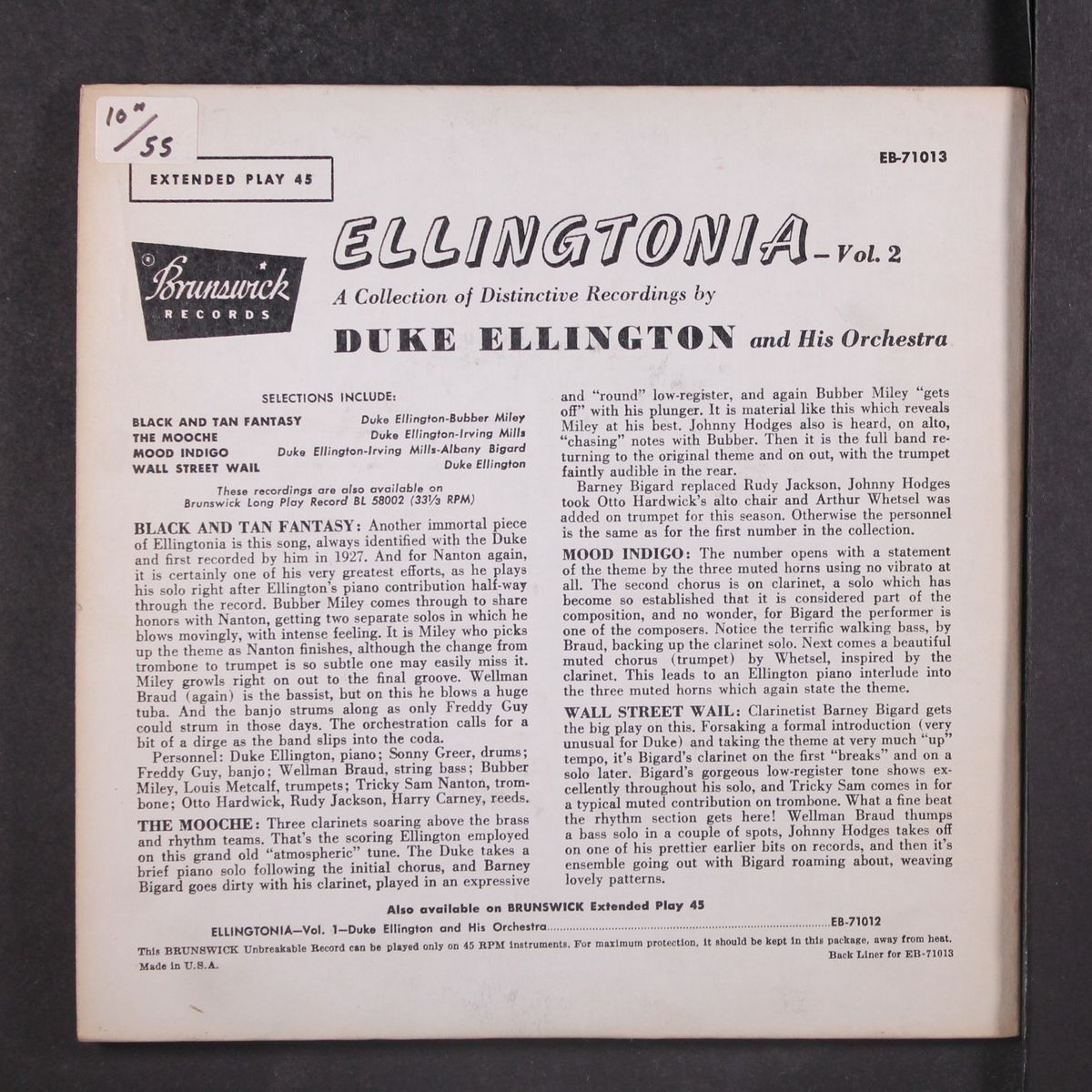 ellingtonia, vol. 2 by DUKE ELLINGTON
