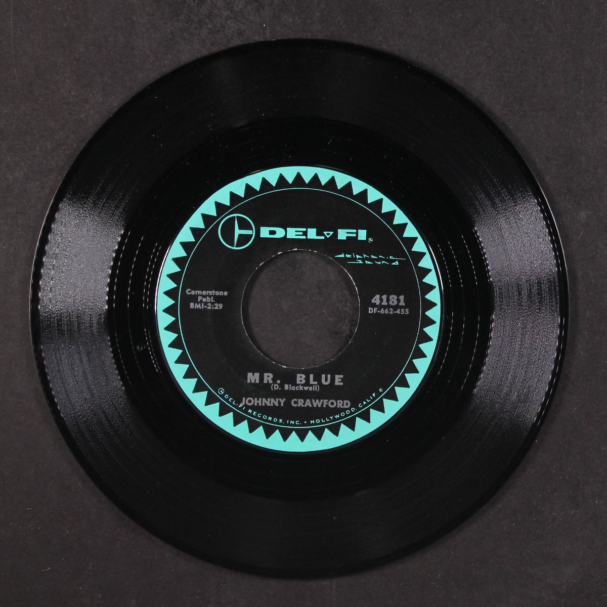 your nose is gonna grow / mr blue by JOHNNY CRAWFORD