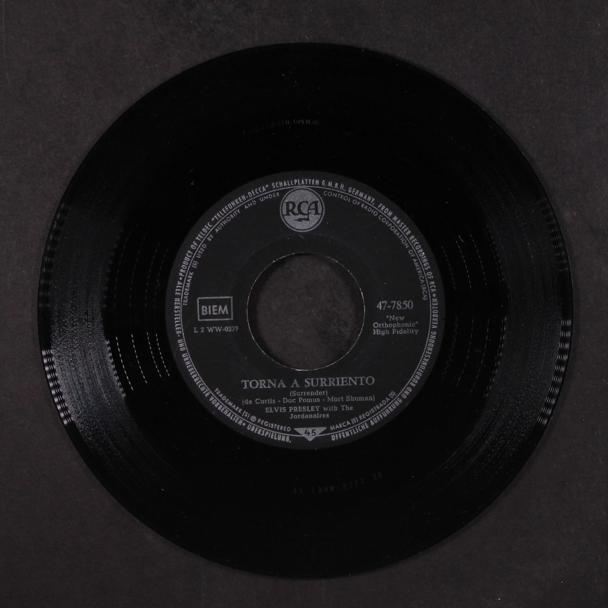 surrender by ELVIS PRESLEY