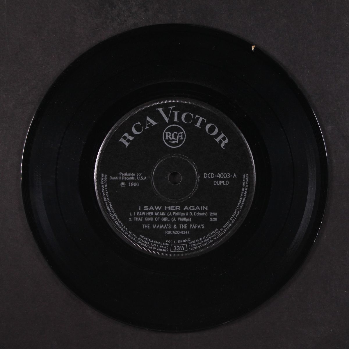 i saw her again / +3 by MAMAS & THE PAPAS