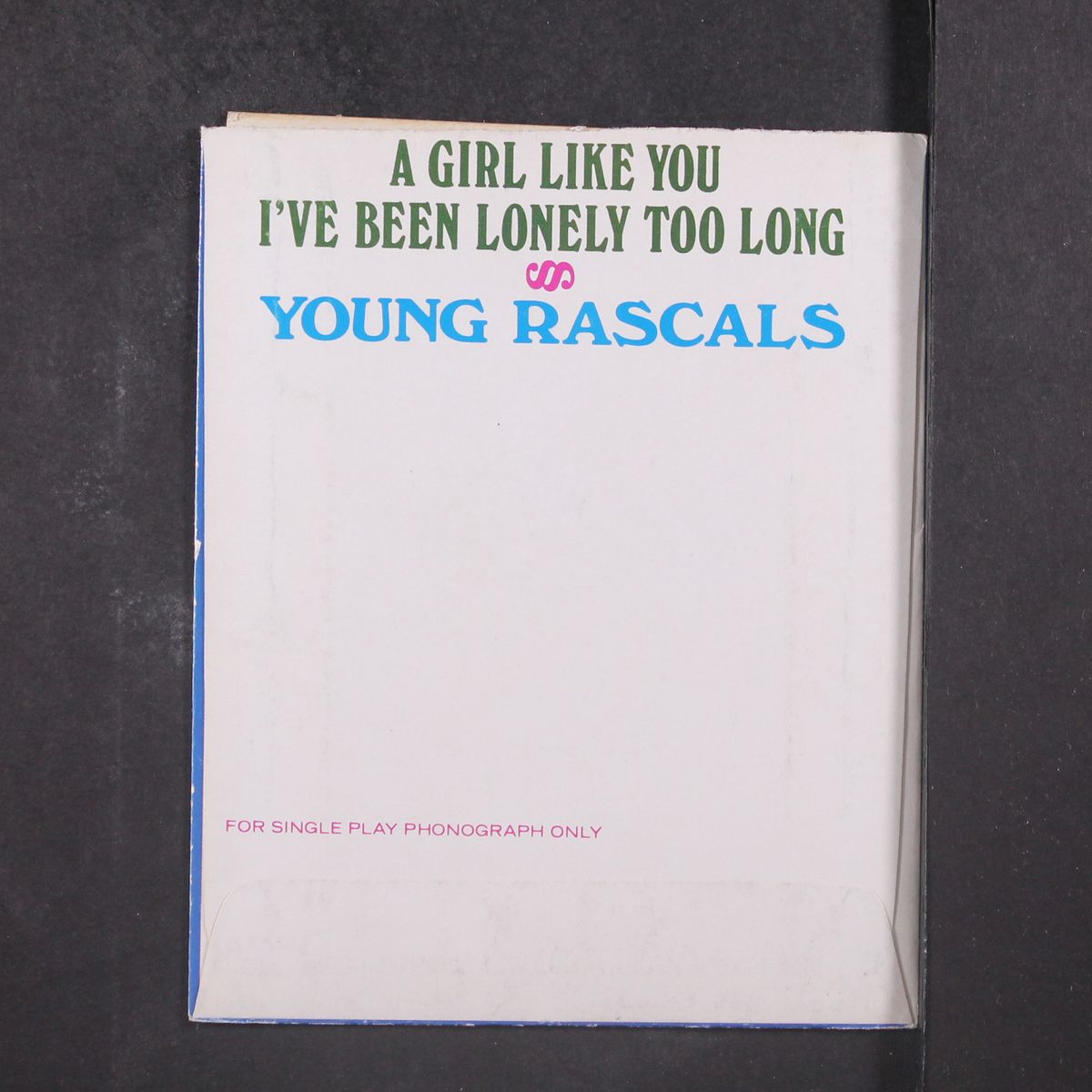 a girl like you / lonely too long by YOUNG RASCALS