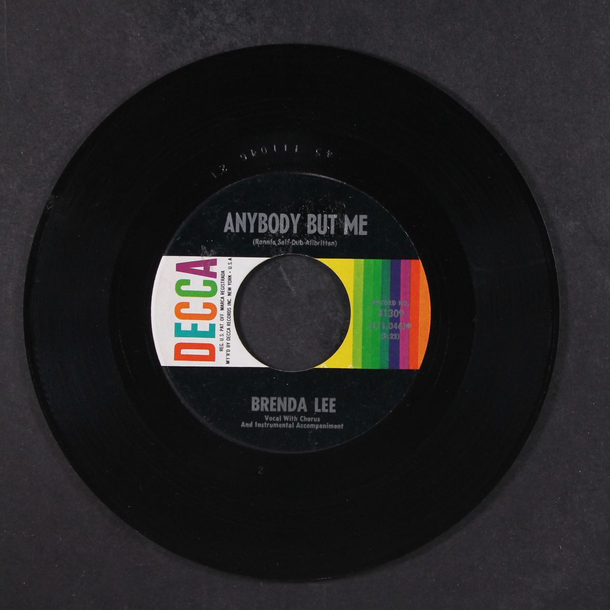 fool #1 / anybody but me by BRENDA LEE