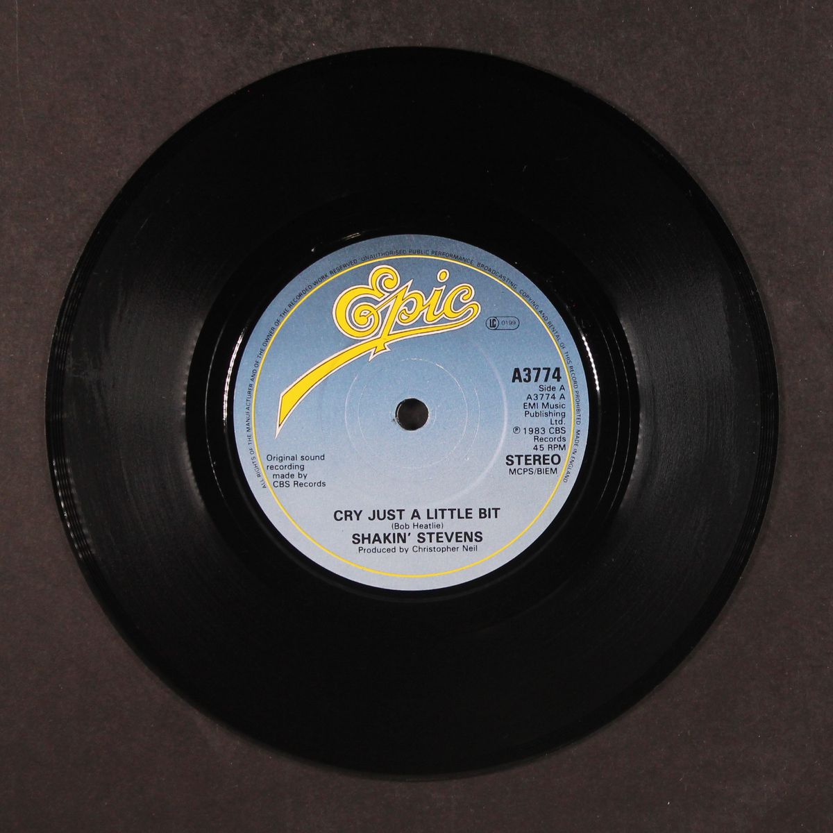 cry just a little bit by SHAKIN' STEVENS