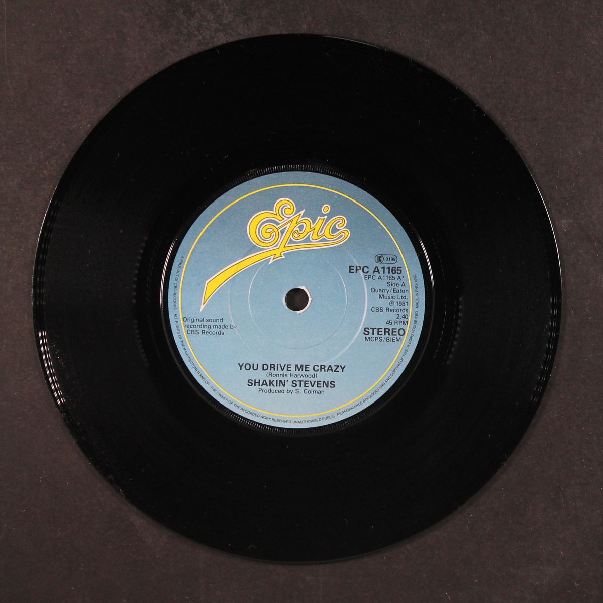 you drive me crazy by SHAKIN' STEVENS