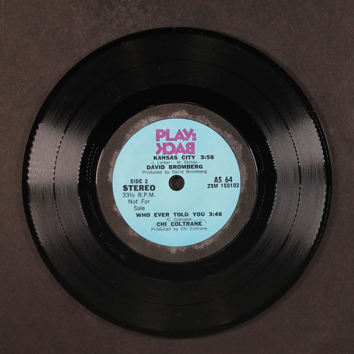 kansas city +3 by DAVID BROMBERG & OTHERS