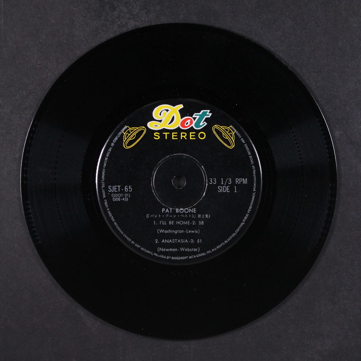 five big hits by PAT BOONE