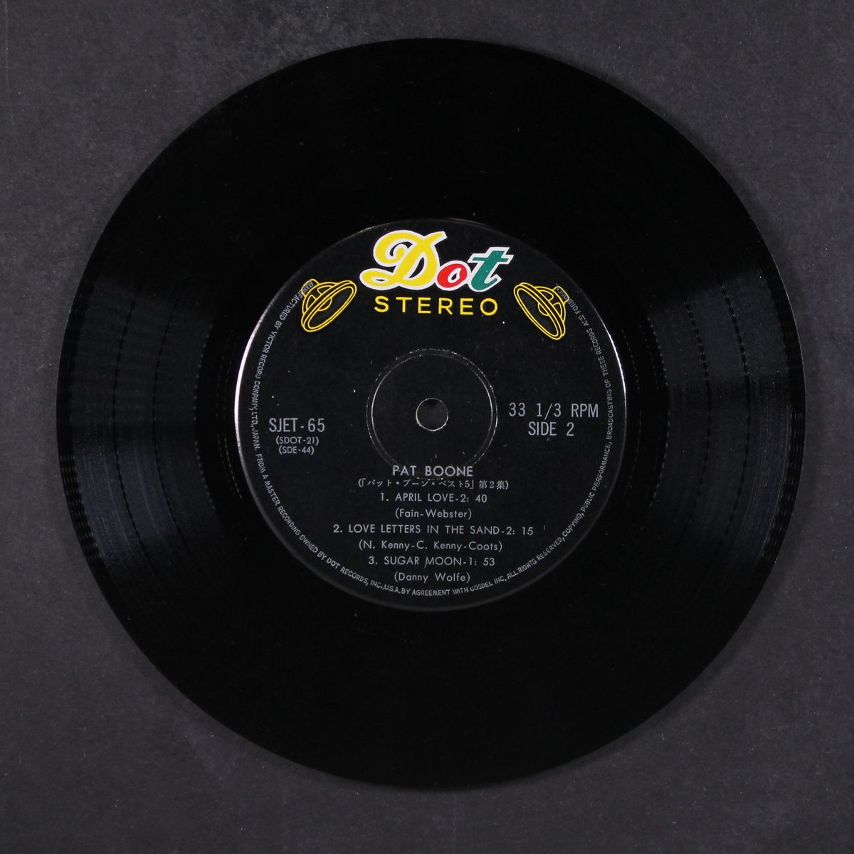 five big hits by PAT BOONE