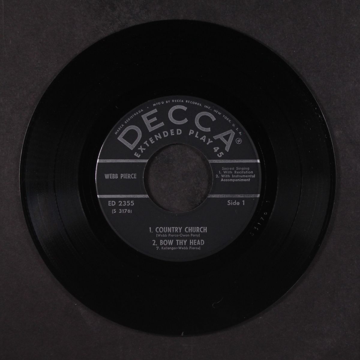 country church by WEBB PIERCE