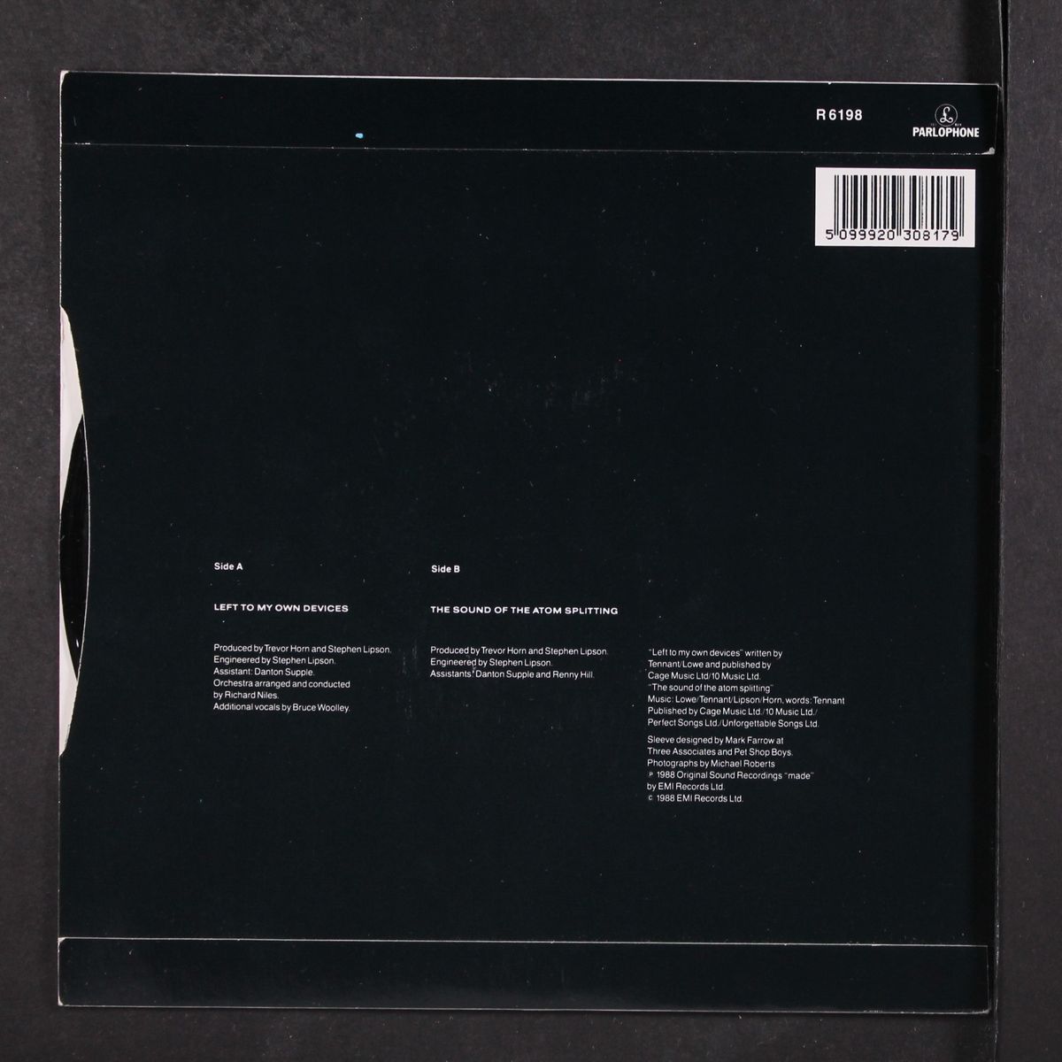 left to my own devices / the sound of the atom splitting by PET SHOP BOYS