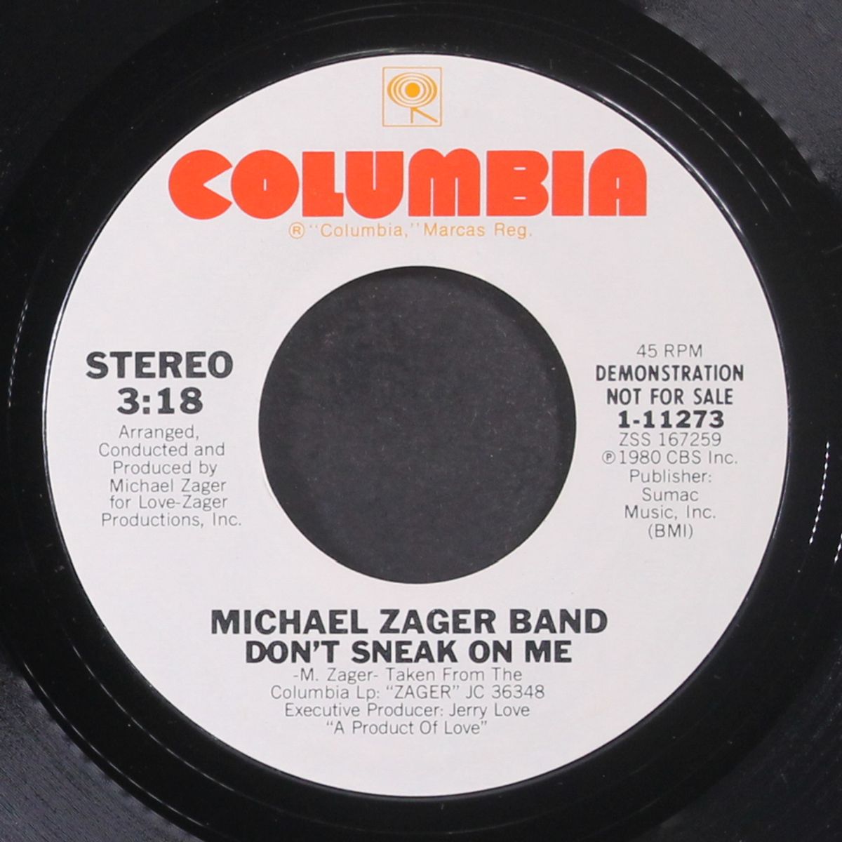 don't sneak on me / same by MICHAEL ZAGER BAND