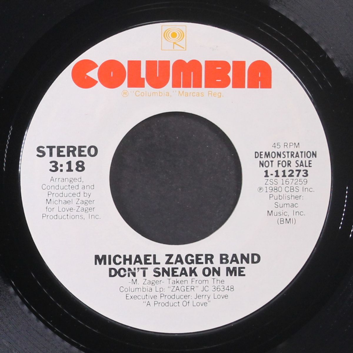 don't sneak on me / same by MICHAEL ZAGER BAND