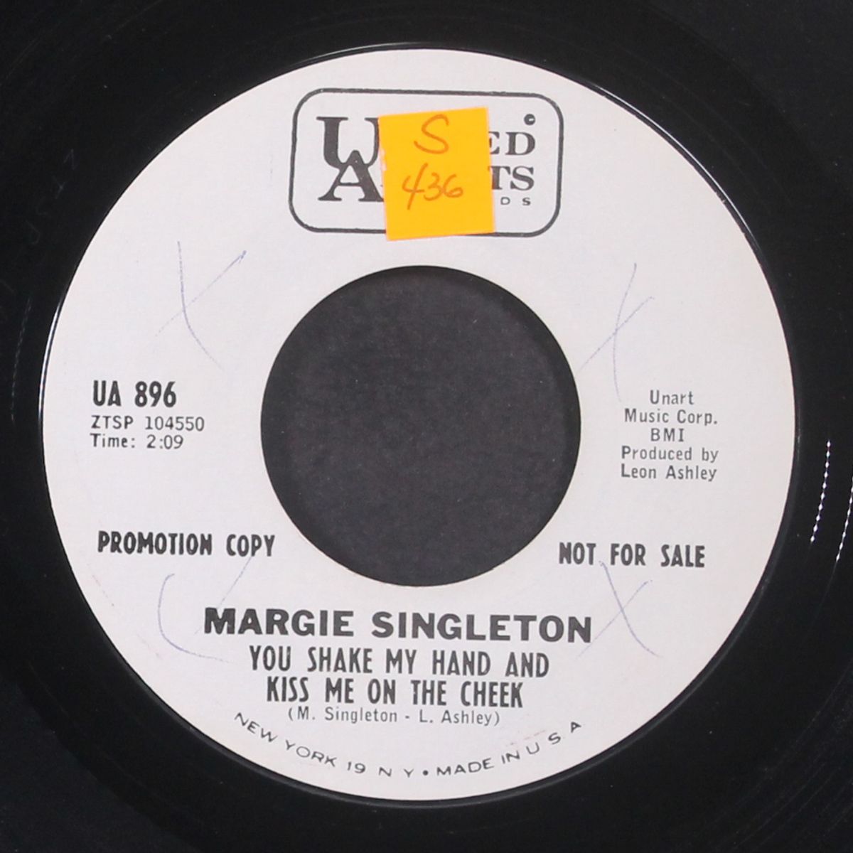 what would i do / you shake my hand and kiss me on the cheek by MARGIE SINGLETON