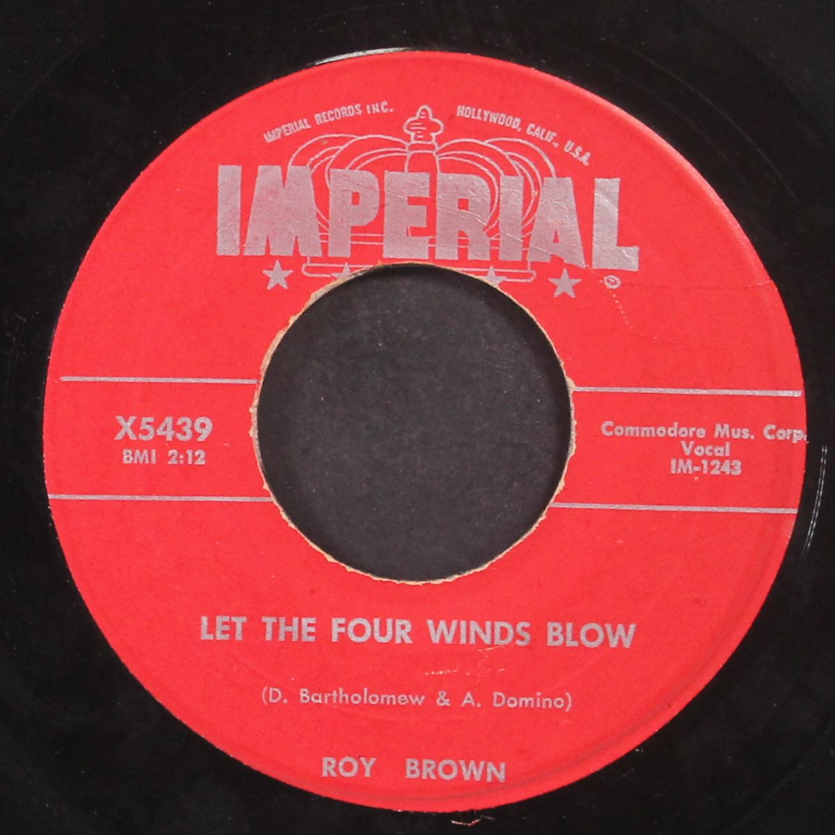 let the four winds blow / diddy-y-diddy-o by ROY BROWN