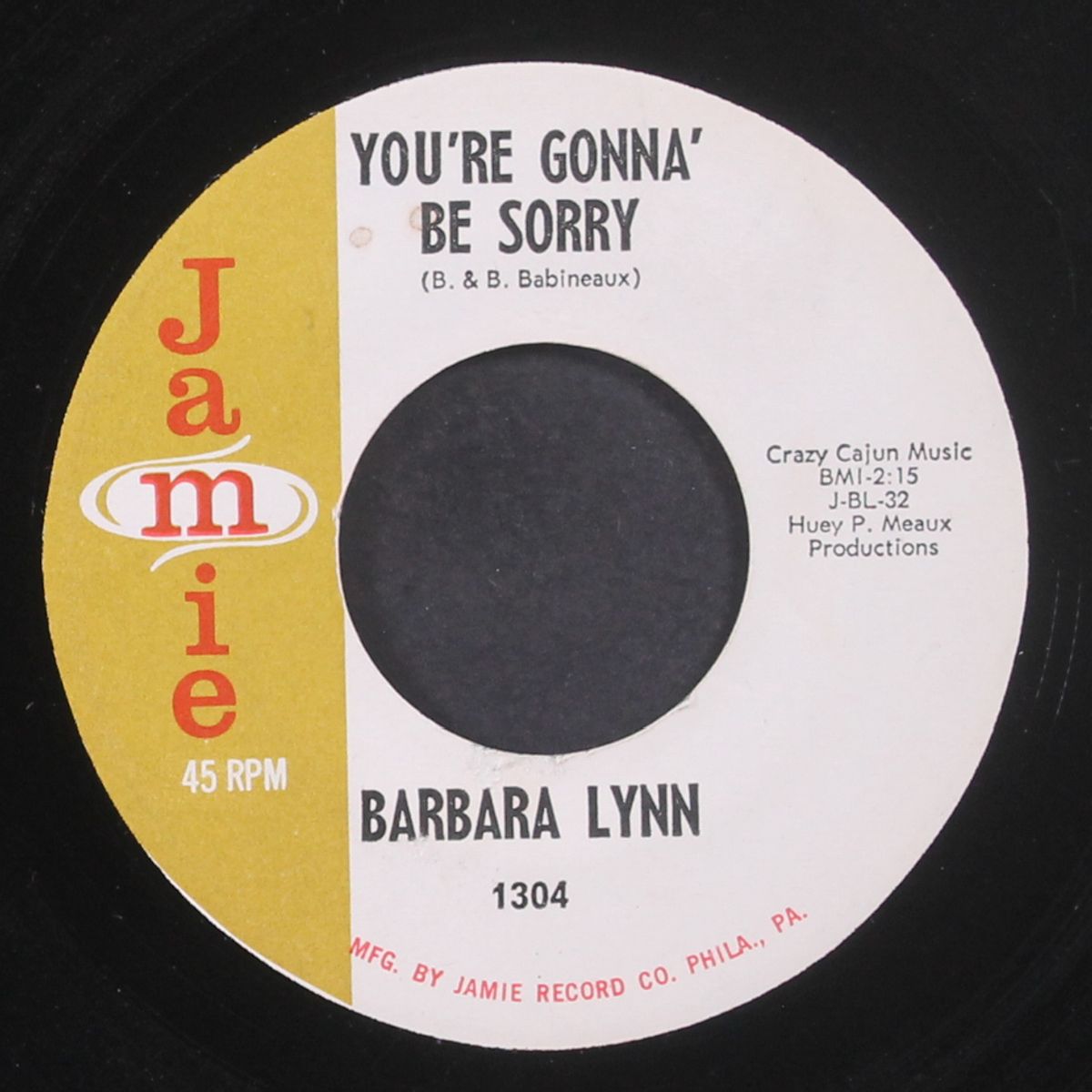 all i need is your love / you're gonna' be sorry by BARBARA LYNN
