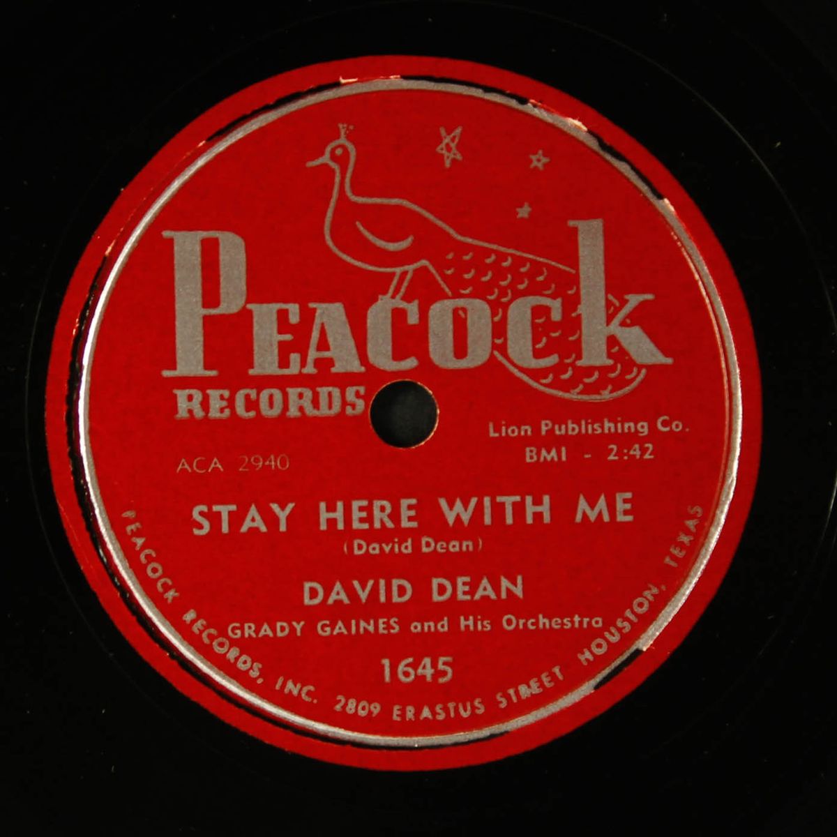 too fine to be mine / stay here with me by DAVID DEAN