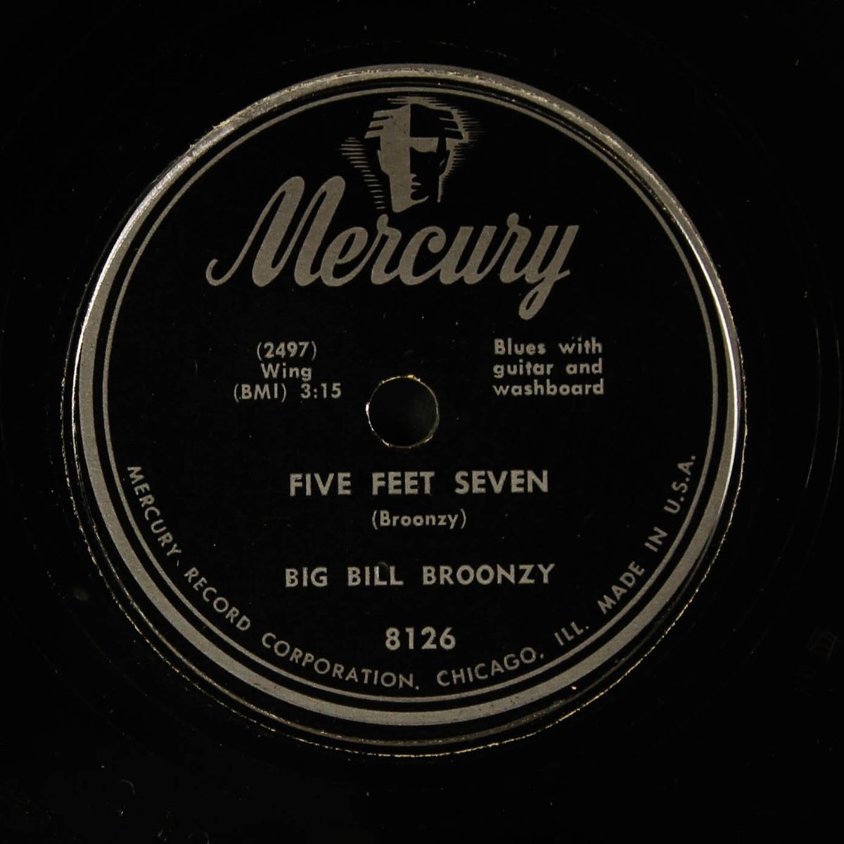 i wonder / five feet seven by BIG BILL BROONZY