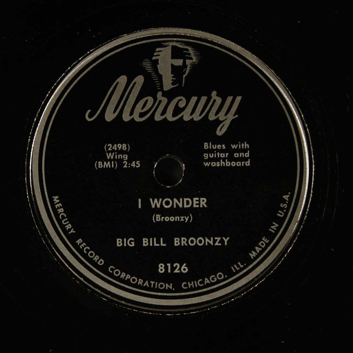 i wonder / five feet seven by BIG BILL BROONZY