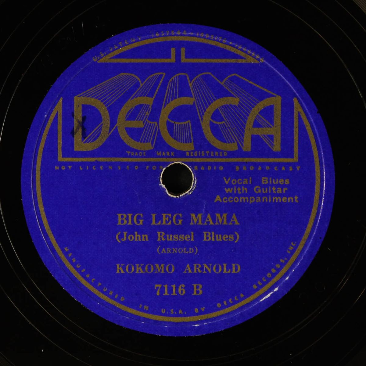 milk cow blues no. 3 / big leg mama by KOKOMO ARNOLD