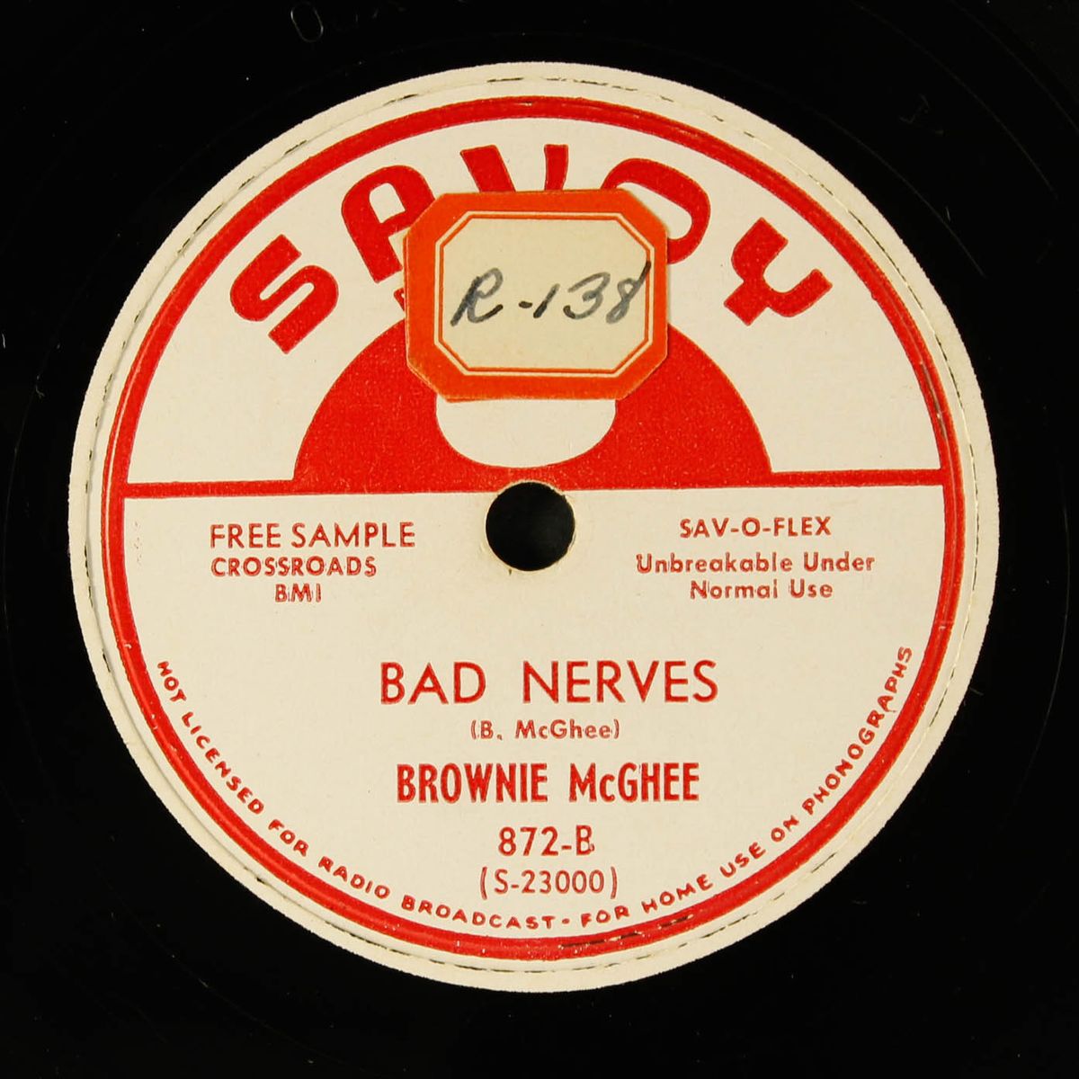 tell me baby / bad nerves by BROWNIE MCGHEE