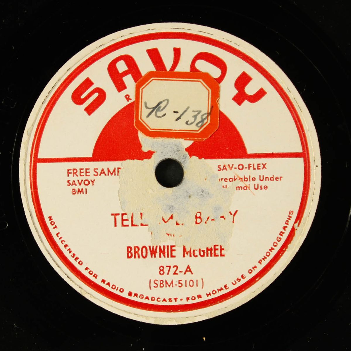 tell me baby / bad nerves by BROWNIE MCGHEE