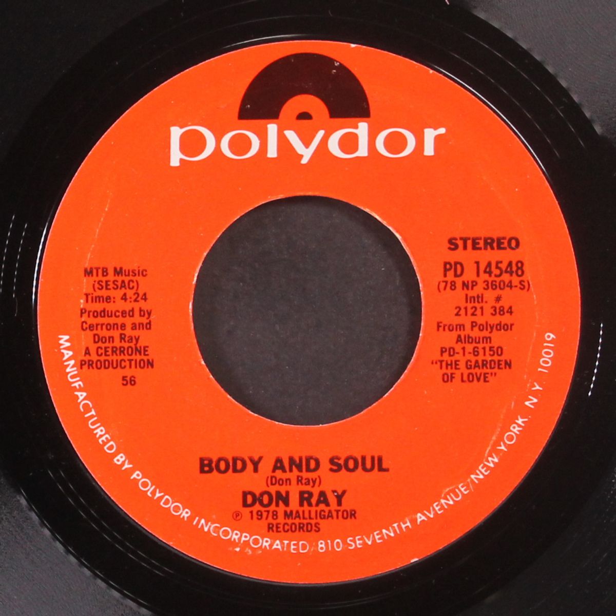 standing in the rain / body and soul by DON RAY