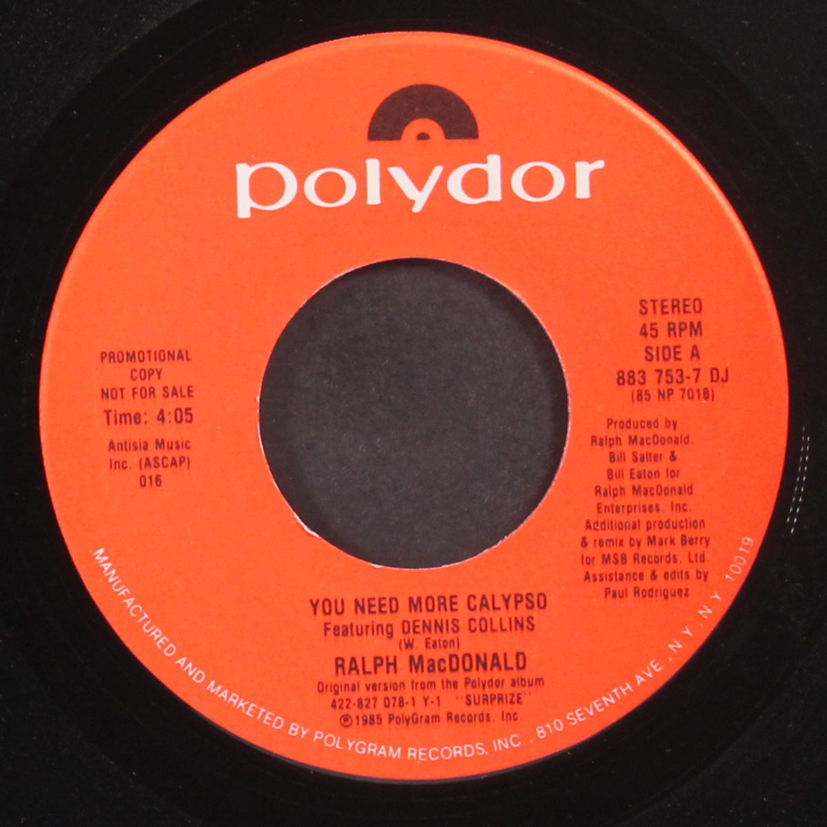 you need more calypso by RALPH MACDONALD