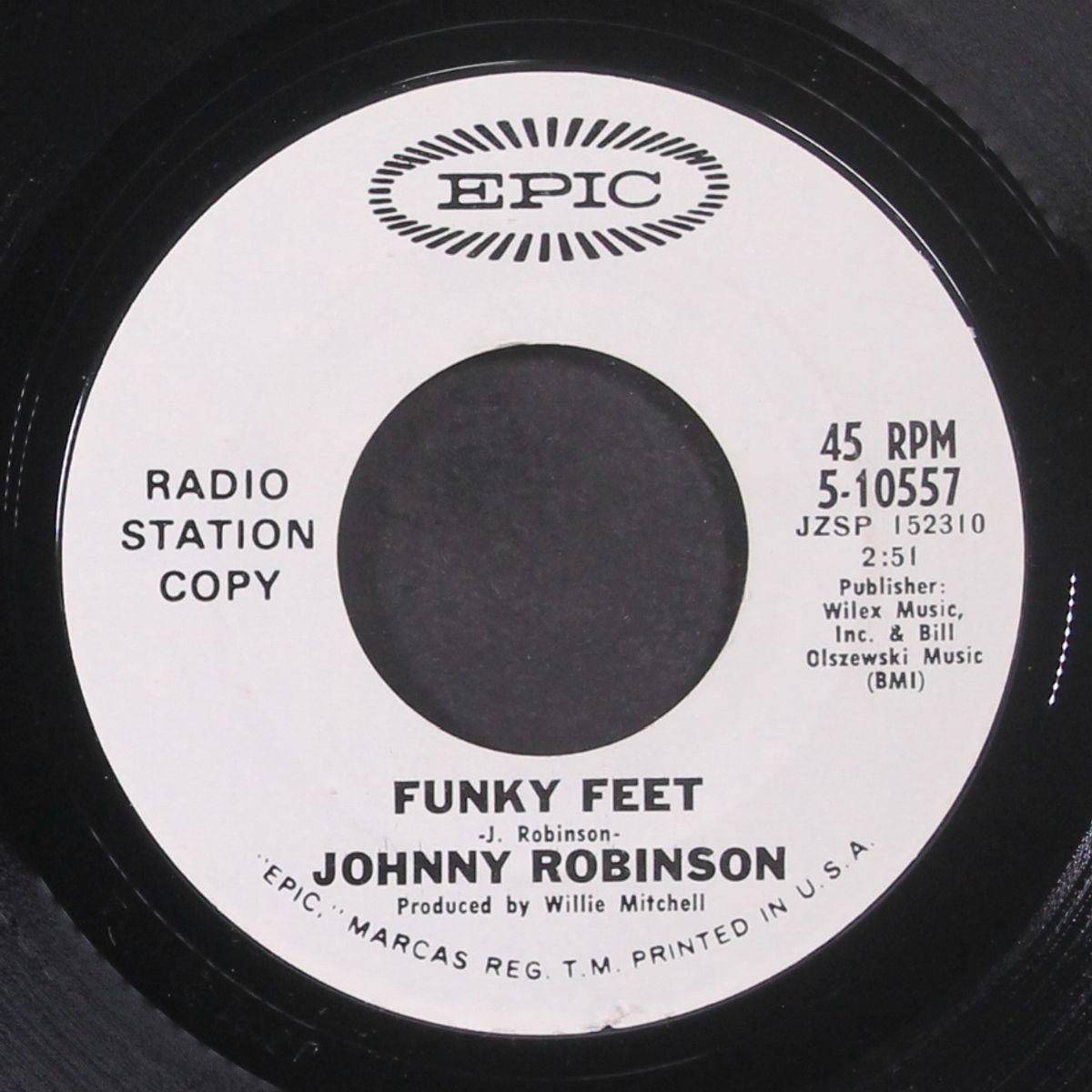 funky feet / don't take it so hard by JOHNNY ROBINSON