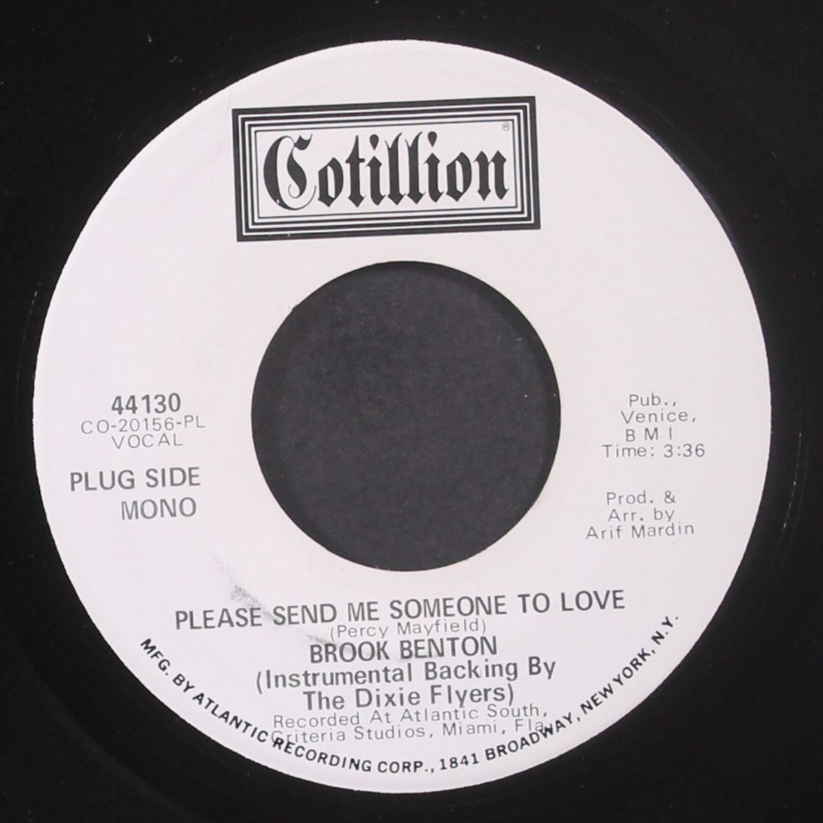 please send me someone to love / mono by BROOK BENTON