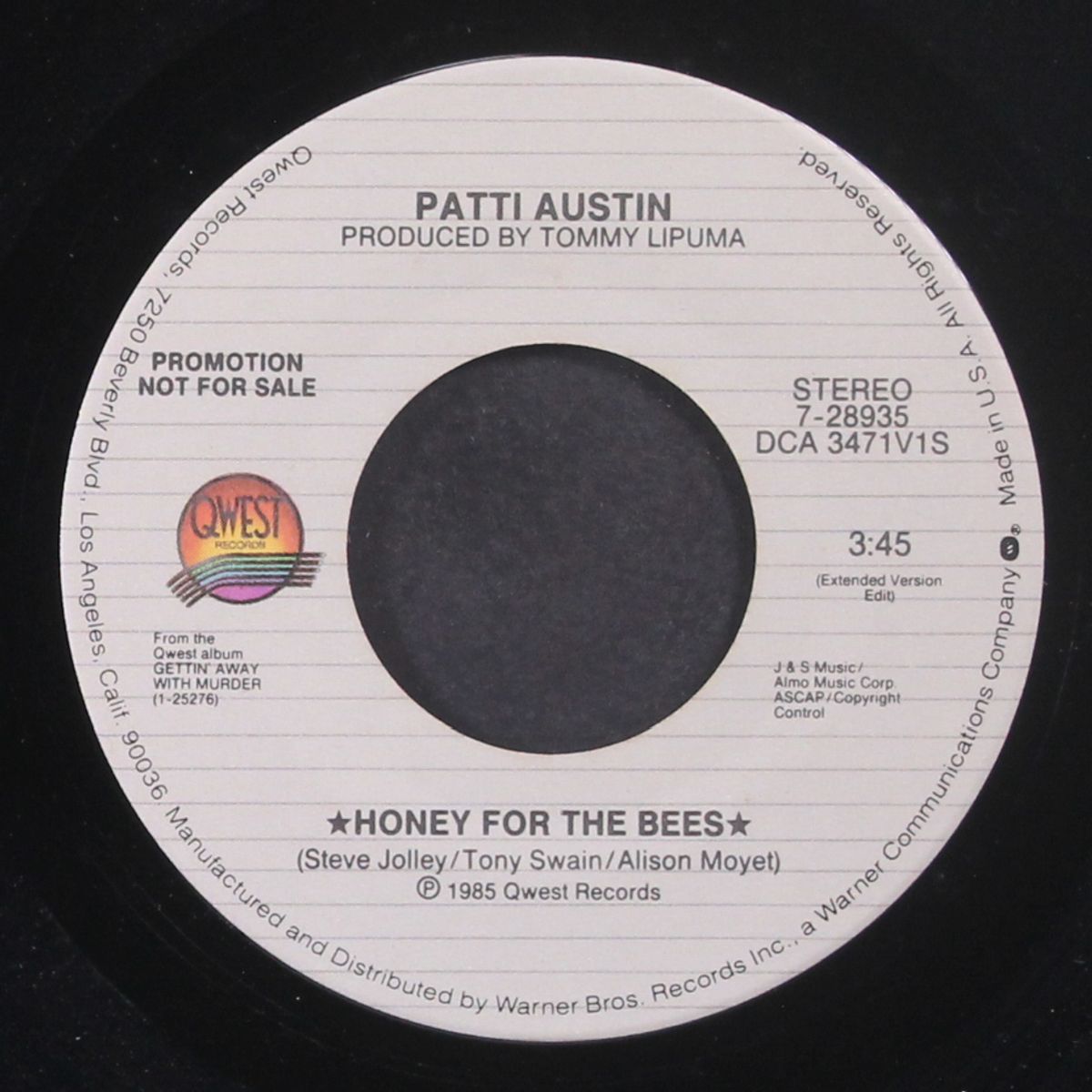 honey for the bees /same by PATTI AUSTIN