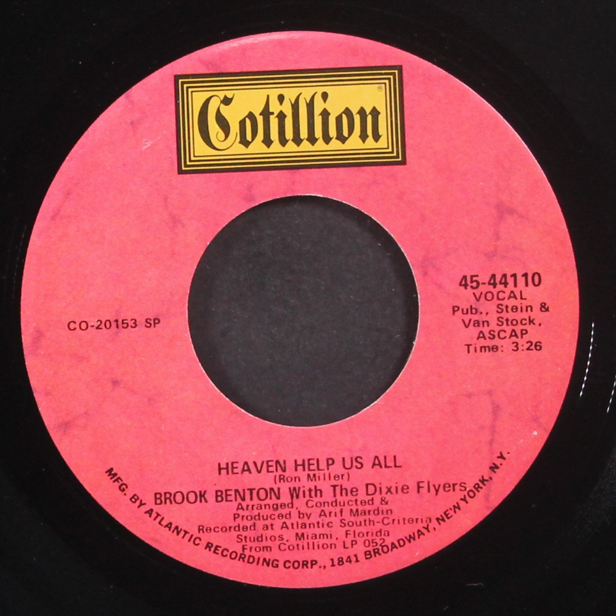 heaven help us all / whoever finds this (i love you) by BROOK BENTON