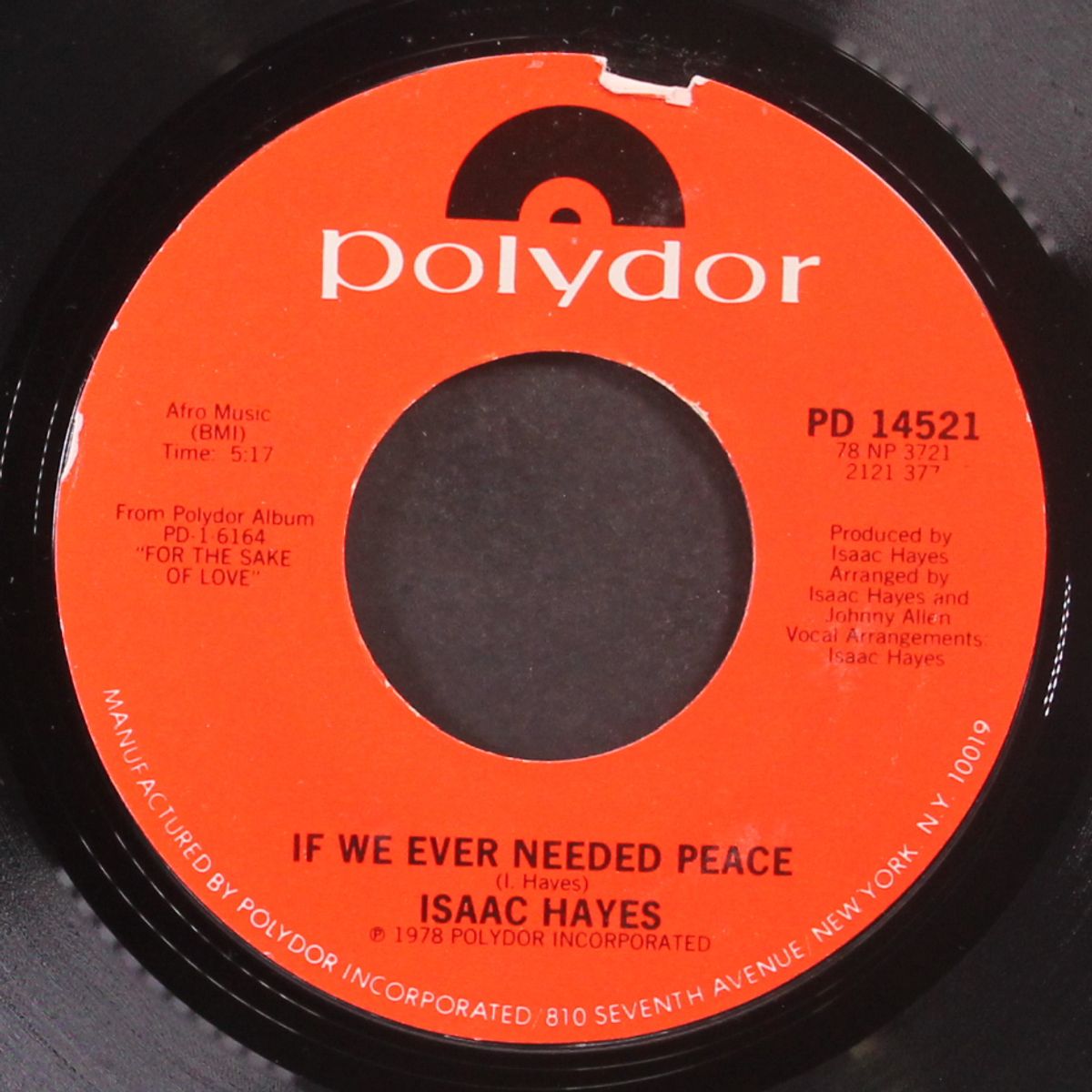 zeke the freak / if we ever needed peace by ISAAC HAYES