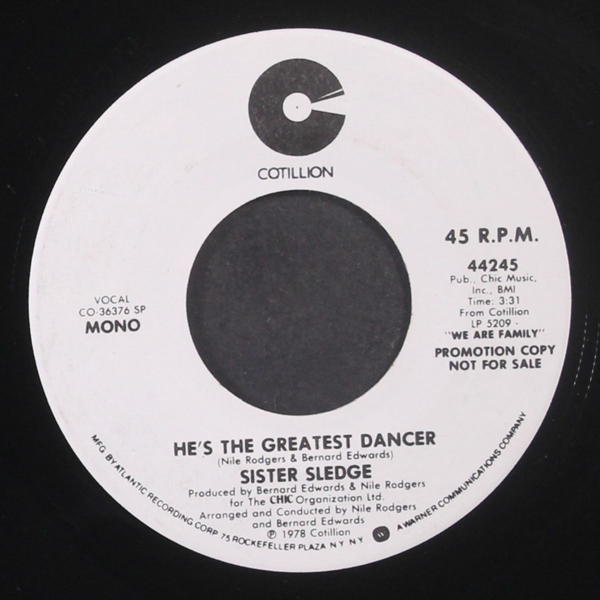 he's the greatest dancer / mono by SISTER SLEDGE